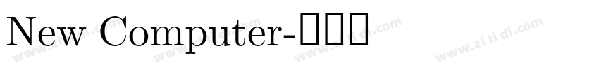 New Computer字体转换